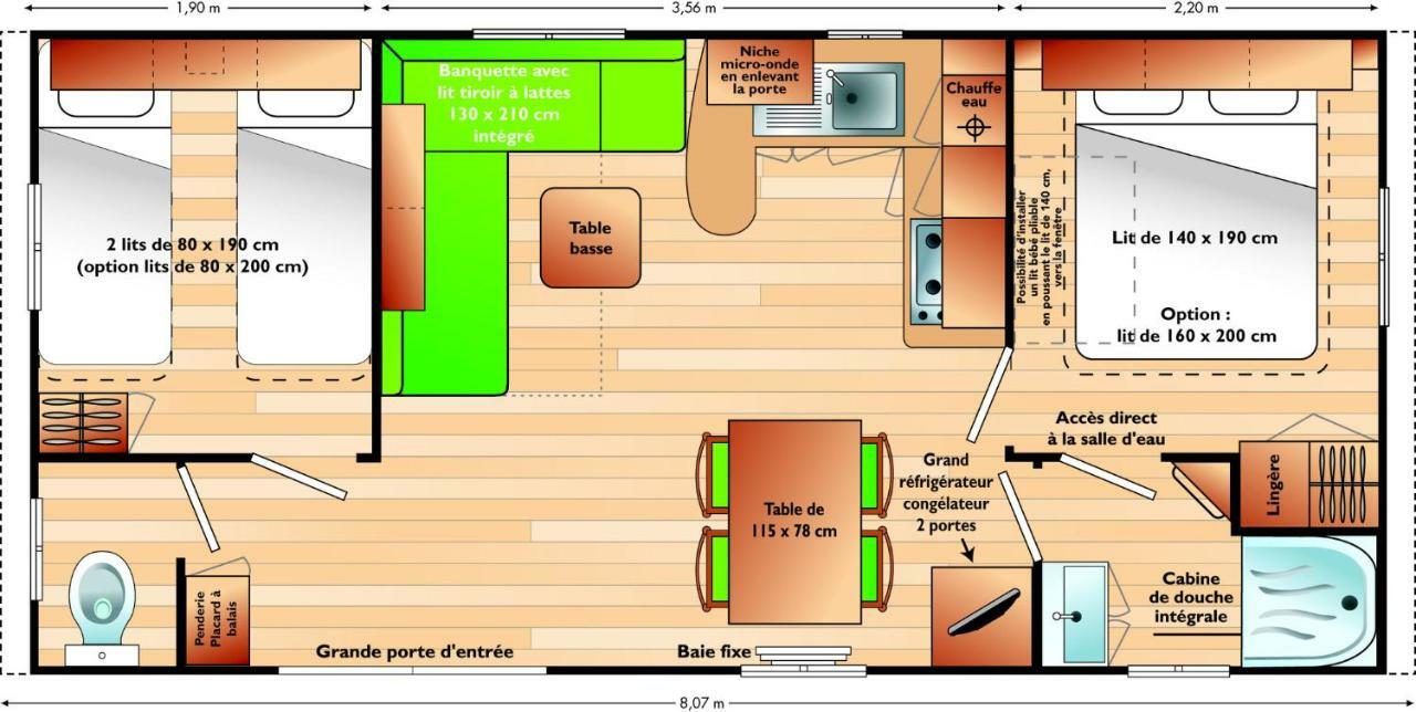 Camping Le Picard Tournieres Exteriör bild